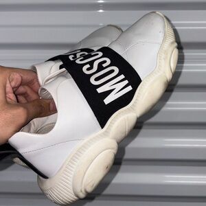 Moschino White and Black Women’s Sneakers